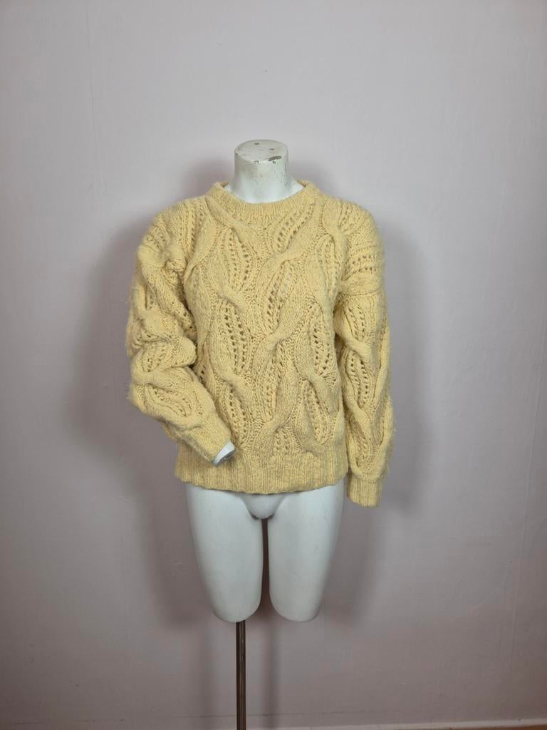 Inti baby alpaca trui maat L, Geel, Maat 42/44 (L), Ophalen of Verzenden, Zo goed als nieuw