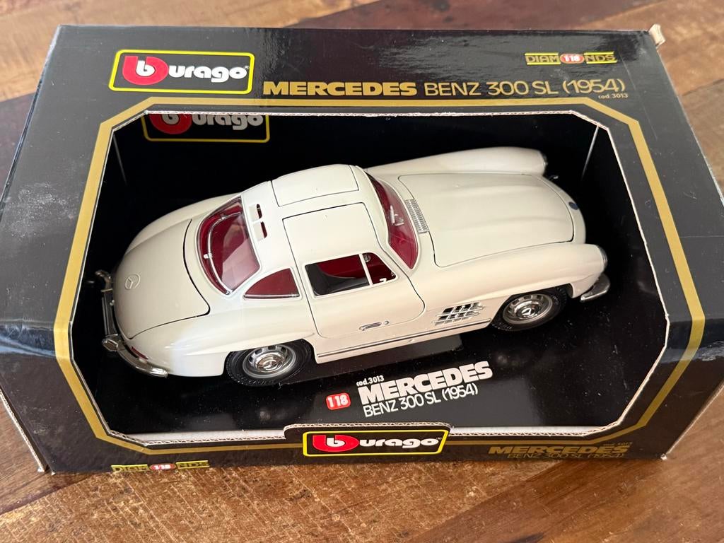 Mercedes Benz 300 SL (1954) schaalmodel 1:18 - Nieuw in doos, Ophalen of Verzenden, Nieuw, Auto, Bburago