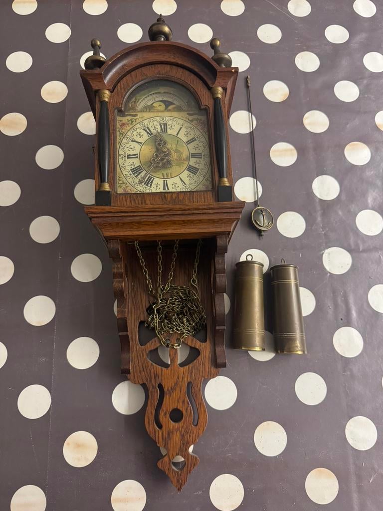 Originele Warmink Wuba schippersklok schippertje met slinger, Antiek en Kunst, Antiek | Klokken, Ophalen