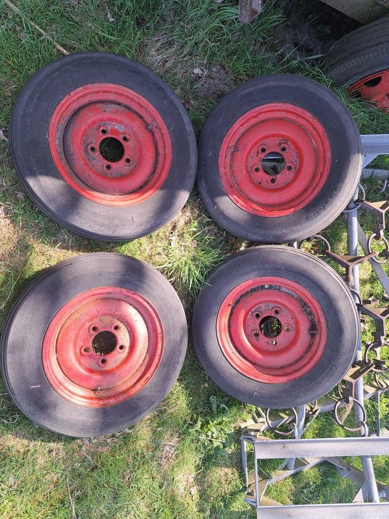 Wagen kar wiel velg plattewagen agrarisch landbouw Trekker s, Ophalen of Verzenden, Gebruikt