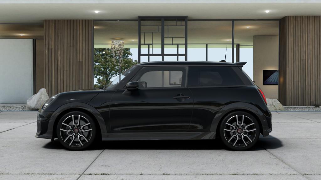 MINI Hatchback Cooper C Automaat / John Cooper Works / Pakke, Auto's, 156 pk, Leder en Stof, Zwart, Stoelverwarming