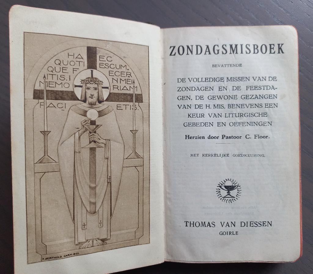 Zondagsmisboek uit 1938, Verzamelen, Ophalen of Verzenden, Gebruikt, Boek, Christendom | Katholiek