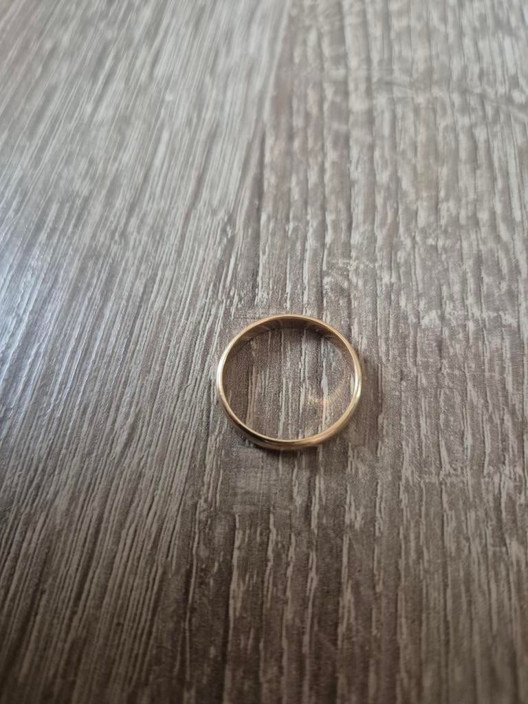 Gouden ring, Ophalen of Verzenden, Goud, Goud, Dame