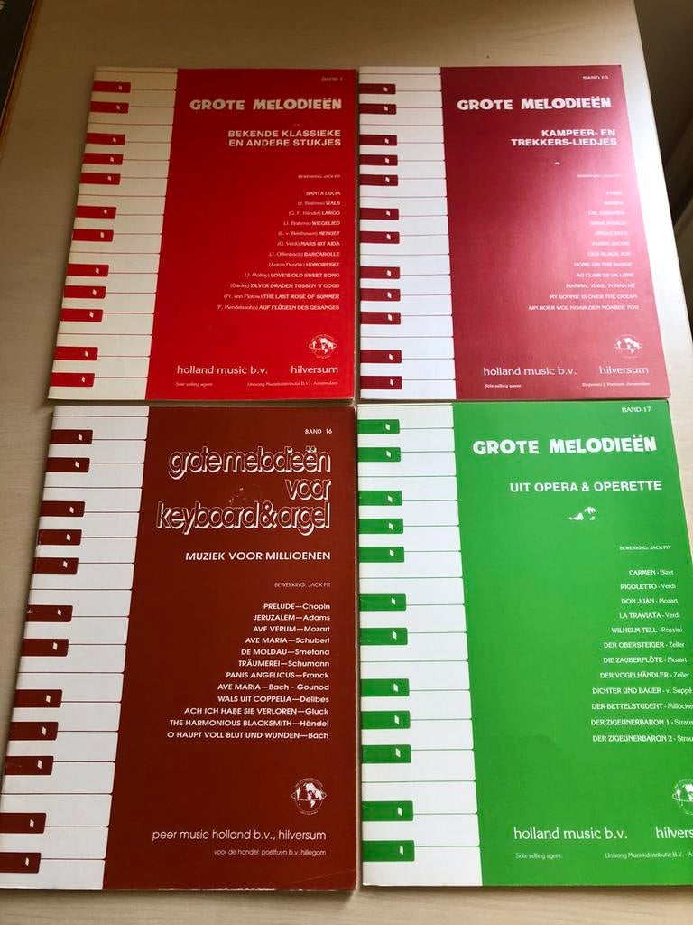 Bladmuziek uit de serie grote melodieën, Ophalen of Verzenden, Zo goed als nieuw, Artiest of Componist