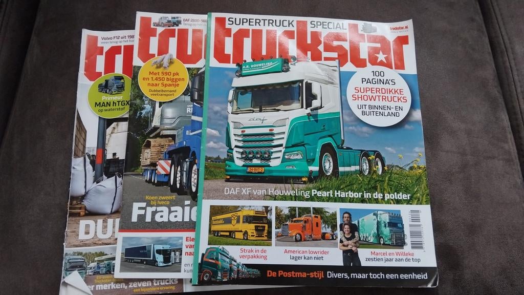 3x truckstar, zien er netjes uit. €5, Ophalen of Verzenden, Zo goed als nieuw