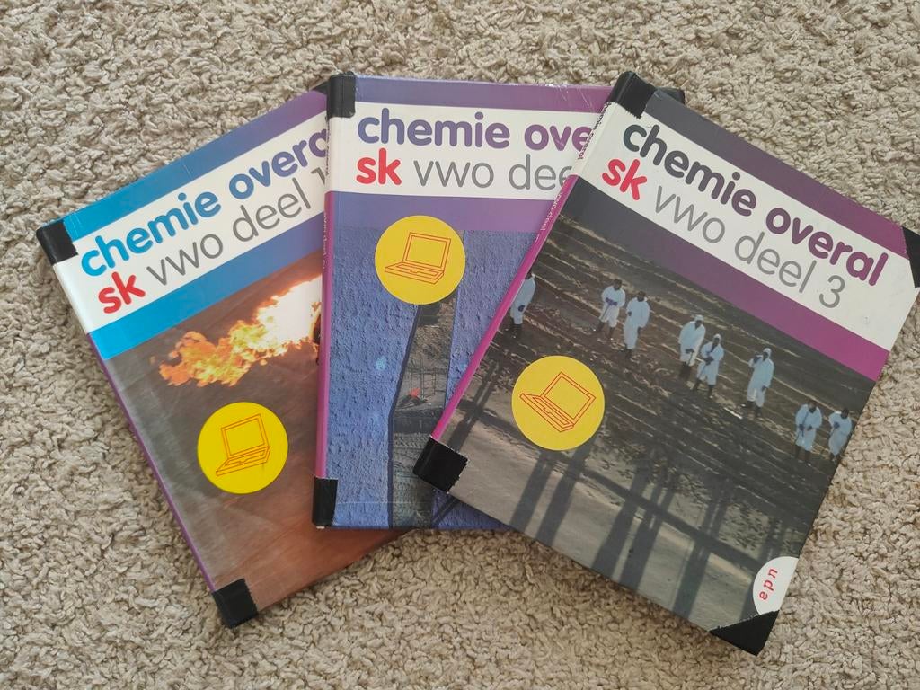 Chemie Overal SK VWO Deel 1, 2 en 3, Boeken, Ophalen of Verzenden, Gelezen, VWO, Scheikunde