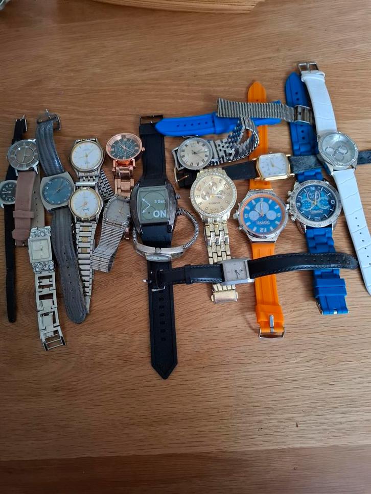 Partij herenhorloges, Sieraden, Tassen en Uiterlijk, Horloges | Heren, Ophalen of Verzenden