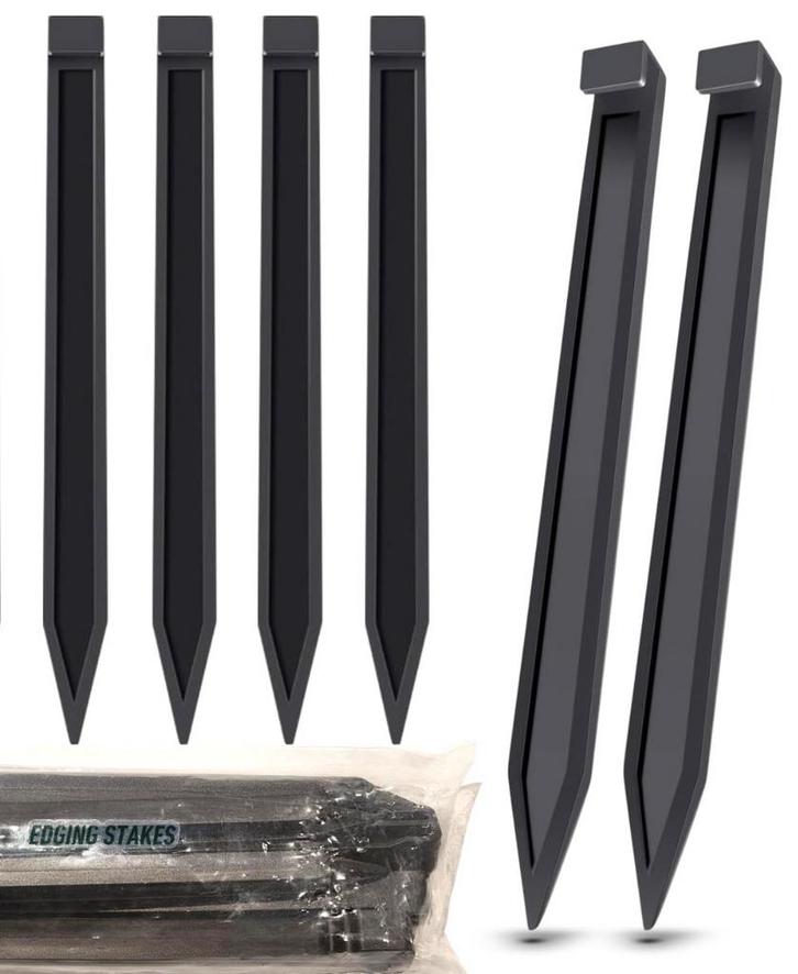 30x Kunststof grondpennen / anker spikes voor tuinafboording, Tuin en Terras, Bielzen en Borders, Nieuw, Border, Kunststof, Minder dan 25 cm