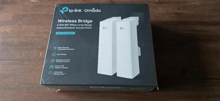 TP-Link Omada EAP215 Wireless Bridge Long Range KIT, Computers en Software, Accesspoints, Nieuw, Ophalen of Verzenden