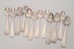12x Verzilverde koffielepeltjes Haags Lofje - Sola 100, Ophalen of Verzenden, Gebruikt, Overige materialen, Los bestek
