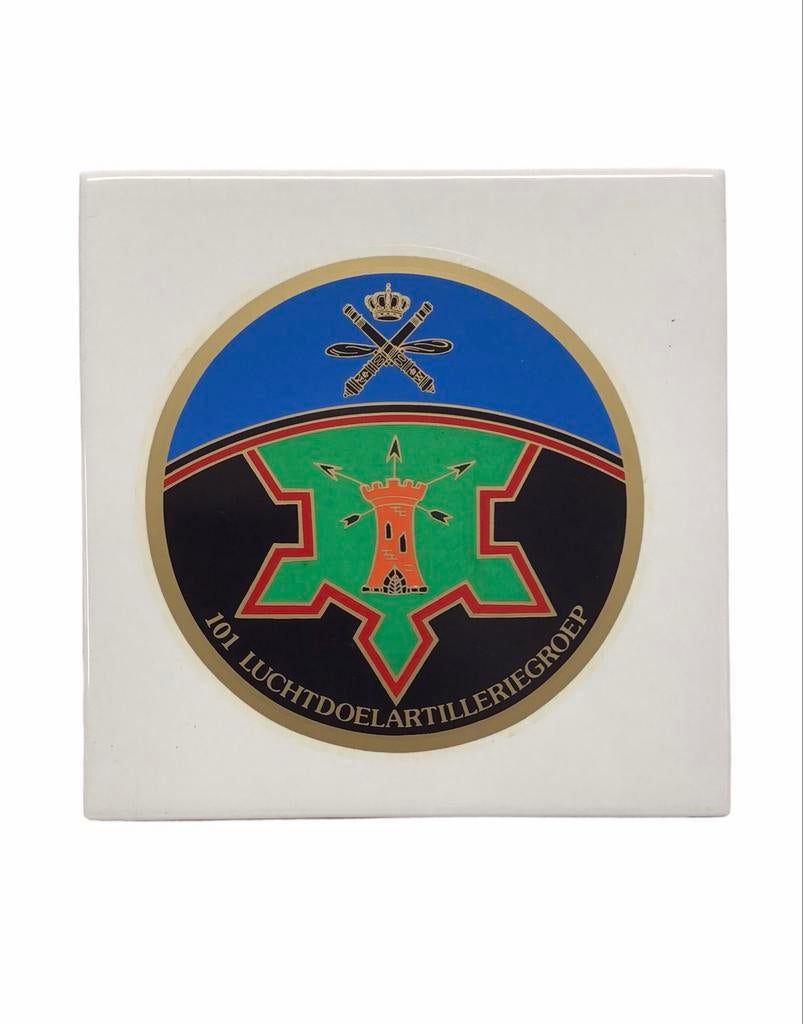 Tegel 101 Luchtdoelartilleriegroep Militaria, Ophalen of Verzenden