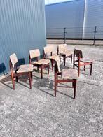6 x vintage eetkamerstoelen teak, Ophalen, Gebruikt, V, V