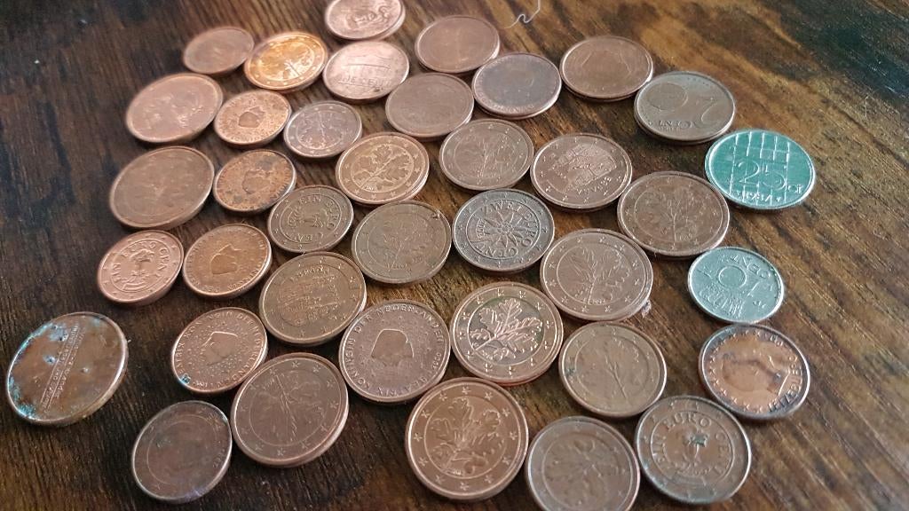 38 euro munten/Koningin Juliana 1 Cent 1967.enz,enz, Ophalen of Verzenden, Overige landen, 1 cent, Losse munt