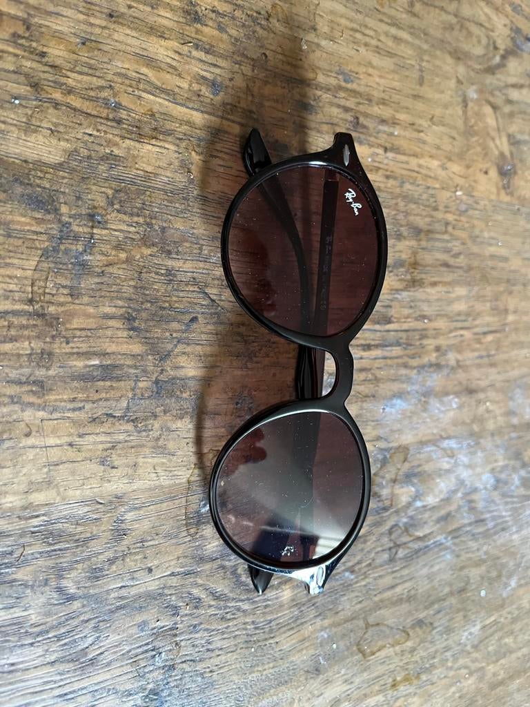 Vintage Ray-Ban zonnebril bruin met origineel etui, Gebruikt, Zonnebril, Bruin, Ophalen of Verzenden