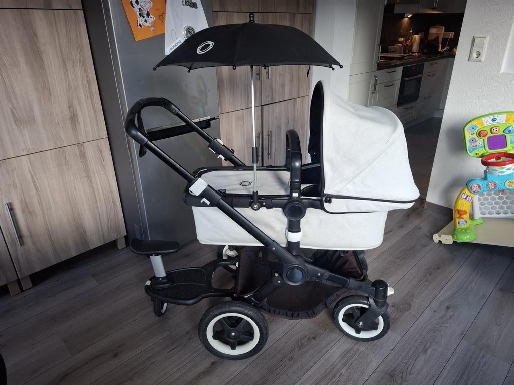 Bugaboo buffalo atelier kinderwagen paraplu meerijdplankje, Ophalen, Gebruikt, Bugaboo, Combiwagen