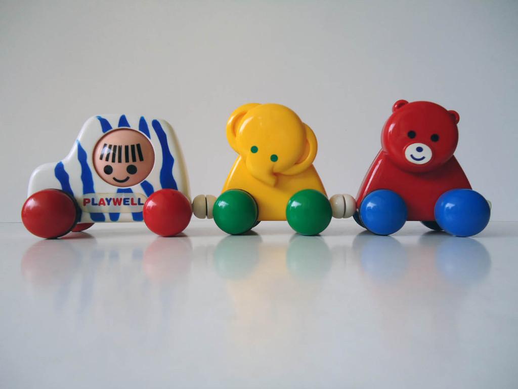 Dierentreintje met magnetische koppeling, Ophalen of Verzenden, Zo goed als nieuw