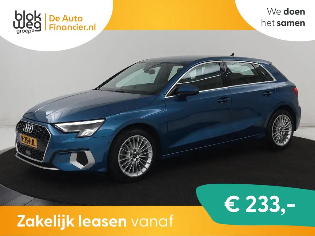 Audi A3 30 TFSI Advanced edition | Sportstoelen € 16.900,0, Auto's, Automaat, Stof, Gebruikt, Blauw