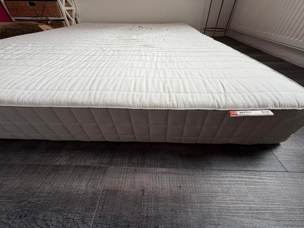 IKEA HAFSLO Matras 160x200 cm, 15 cm hoog, Huis en Inrichting, Slaapkamer | Matrassen en Bedbodems, Ophalen, Gebruikt, Tweepersoons