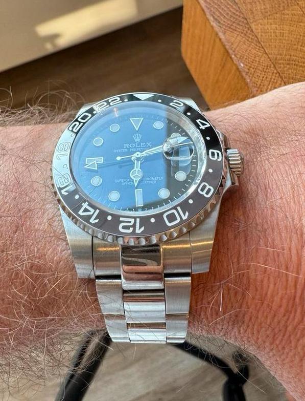 Rolex gmt || Horloge - 904l steel, Sieraden, Tassen en Uiterlijk, Horloges | Heren, Zo goed als nieuw, Polshorloge, Rolex, Staal