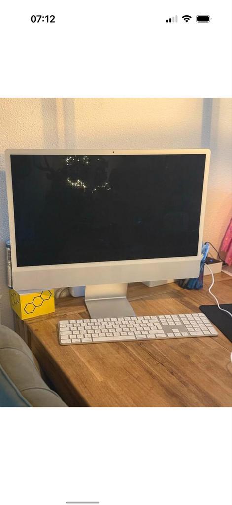 iMac 24-inch, M1, 2021 - Zeer goede conditie, Computers en Software, Apple Desktops, Ophalen, Zo goed als nieuw, 8 GB, IMac