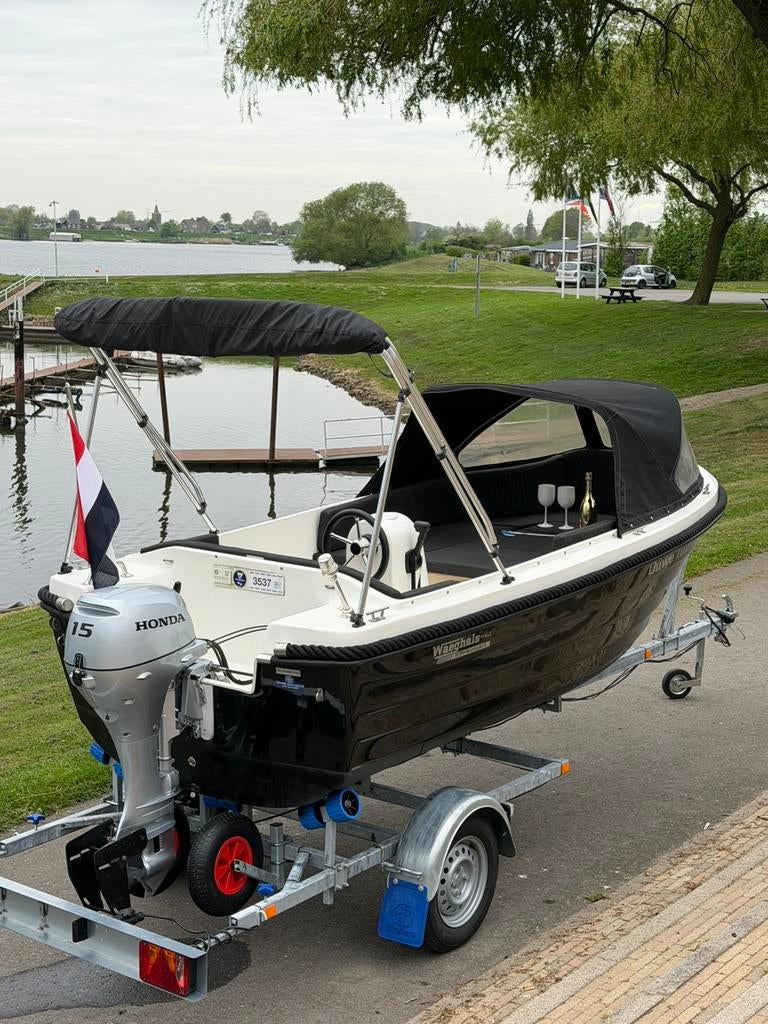 Waeghals 444 honda 15pk bwj 023 inc trailer