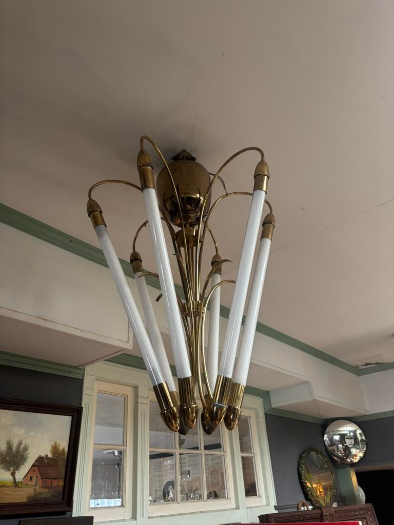 Vintage Bauhaus lamp neon bioscoop, Ophalen of Verzenden, Gebruikt, Metaal