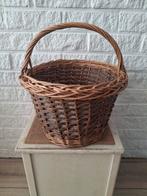 Vintage rieten plukmand met handvat uit Frankrijk, Ophalen of Verzenden