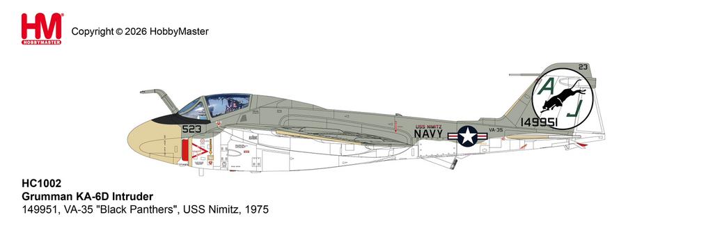 Hobby Master HC1002 | Grumman KA-6D Intruder, Ophalen, Schaalmodel, Zo goed als nieuw, Pilot Station