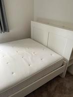 Hoofdbord wit (passend bij Ikea bed), Ophalen, Gebruikt, Tweepersoons, 140 cm