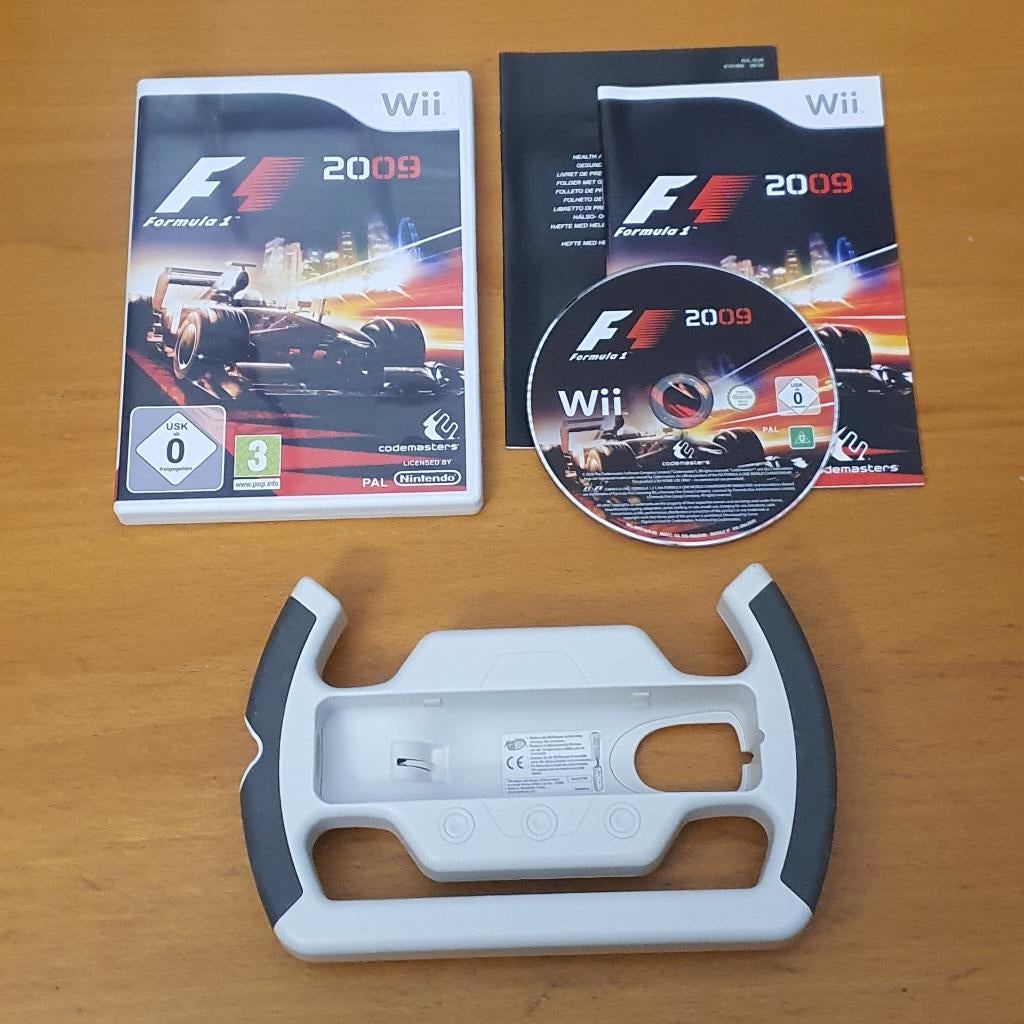 Wii | FORMULA F1 2009 met F1 STUUR | F1 2009, Gebruikt, 1 speler, Racen en Vliegen, Ophalen of Verzenden