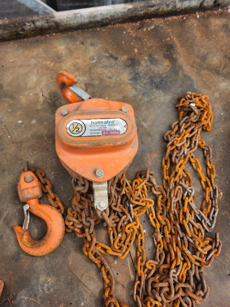 Holmatro Kettingtakel - 1/2 Ton Hefvermogen, Ophalen