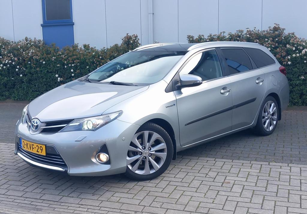 TOYOTA Auris 1.8 Hybrid 136pk Aut Lease Pro Sport Panoramada, Auto's, Toyota, Bedrijf, Te koop, Auris, ABS, Airbags, Airconditioning