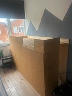 Unieke handgemaakte hoogslaper met kasten en geheime plek, Ophalen, Gebruikt, Hoogslaper, Eenpersoons