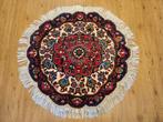 Vintage handgeknoopt perzisch tapijt tabriz rond 90, Info@SlatsAntiek.nl, 50 tot 100 cm, Perzisch, Rond