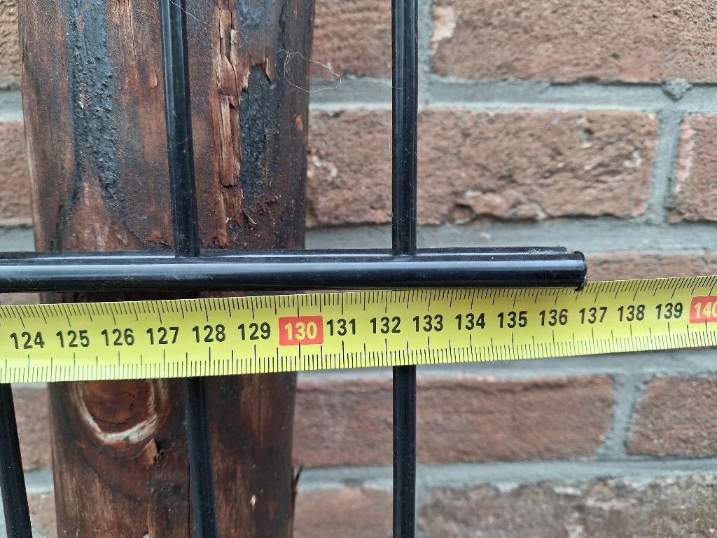 Mooi stuk staafmat, Ophalen, Nieuw, IJzer, Dubbelstaafmat hekwerk