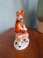 Vintage beeldje met Hertjes, Verzamelen, Beelden en Beeldjes, Ophalen of Verzenden, Zo goed als nieuw, Dier