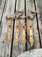 Antiek deur beslag, Ophalen of Verzenden, Gebruikt, Koper of Messing, Klink of Kruk