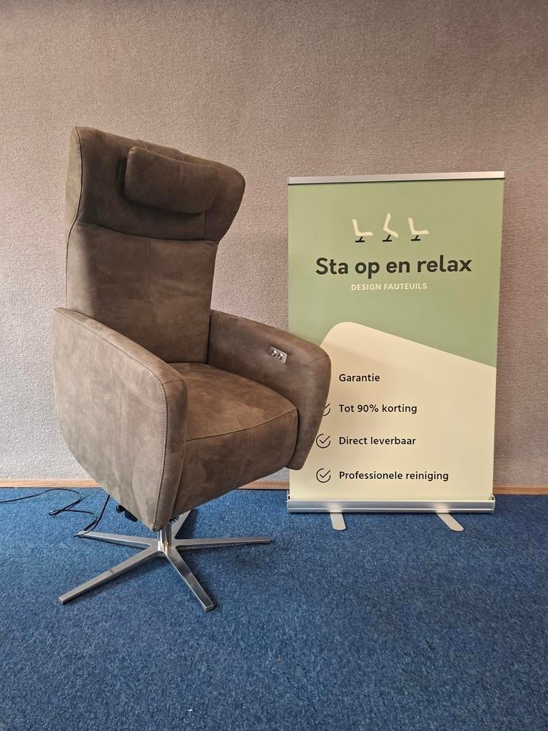 Sta op relax fauteuil velderhof Sorisso 1j oud extra luxe !, Minder dan 75 cm, Hoofdstraat 60 Schijndel, Ophalen of Verzenden