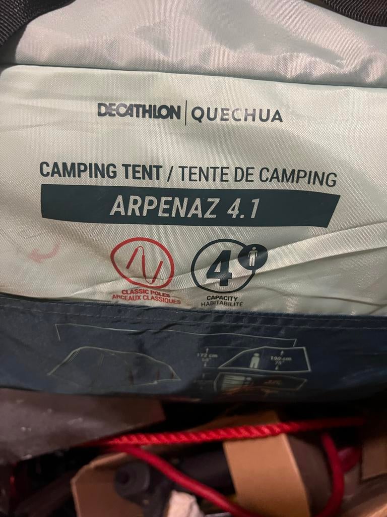 Decathlon Quechua Arpenaz 4.1 Campingtent 4 personen, Caravans en Kamperen, Tenten, Ophalen of Verzenden, Nieuw, Tot en met 4