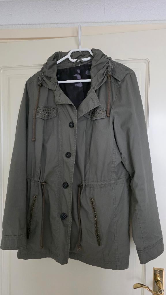 Khaki zomerjas MSmode XL, Kleding | Dames, Jassen | Zomer, Ophalen, Maat 42/44 (L), MS Mode, Gedragen