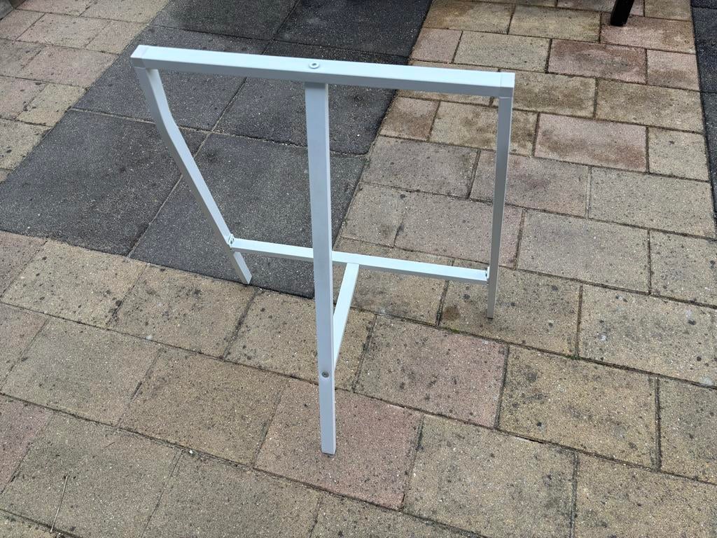IKEA Lerberg schraag - Wit, Ophalen, Tafelpoot, Gebruikt, Minder dan 50 cm
