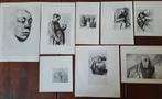 Unieke corresp. zoon Kathe Kollwitz met 8 litho's (1961/67), Antiek en Kunst, Ophalen of Verzenden, Portret, Overige technieken