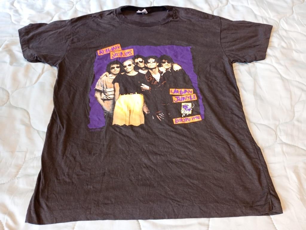 Rolling Stones Urban Jungle Tourshirt 1990 Maat XL Gedragen, Ophalen, Rolling Stones, Zwart, Maat 56/58 (XL)