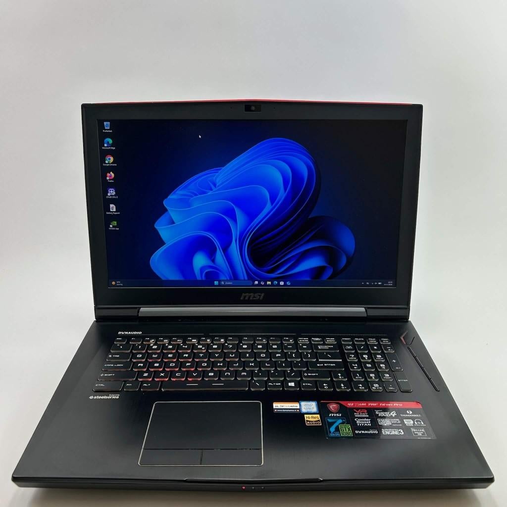 MSI GT73 Titan Pro | 17 Inch | Core i7 | 16GB RAM | 1.5TB, Met videokaart, Qwerty, Refurbished, Intel® Core™ i7 