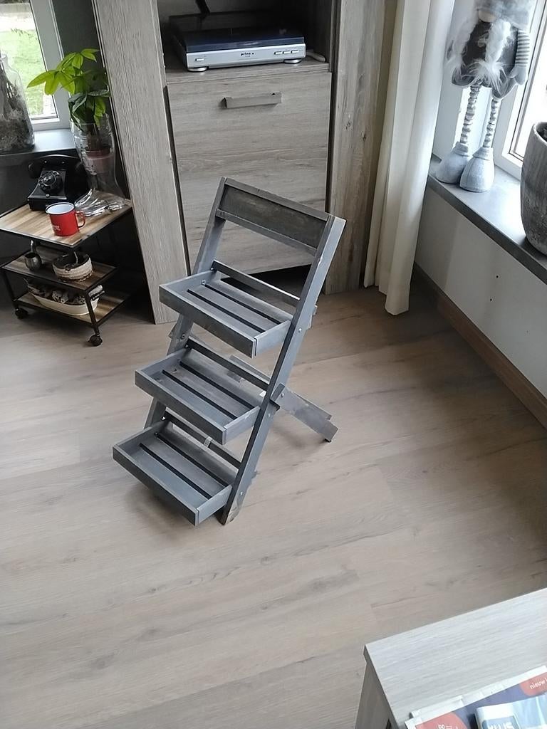 Houten bloementrap / plantenrek, Ophalen of Verzenden