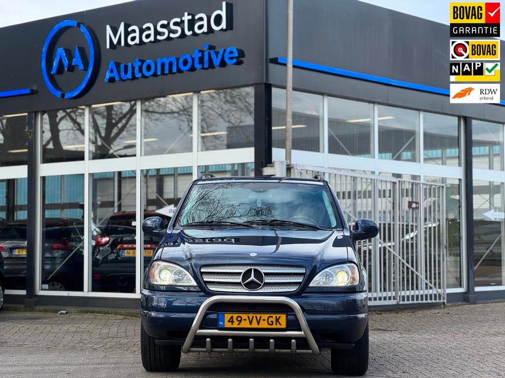 Mercedes-Benz M-klasse ML 270 CDI Youngtimer Grijs kenteken, Auto's, Bestelauto's, Gebruikt, Zwart, 163 pk, Bedrijf