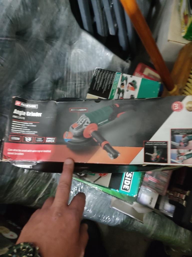 Parkside Haakse Slijper PWS 125 G6 - 1200W, Doe-het-zelf en Verbouw, Gereedschap | Slijpmachines, Ophalen of Verzenden, Nieuw