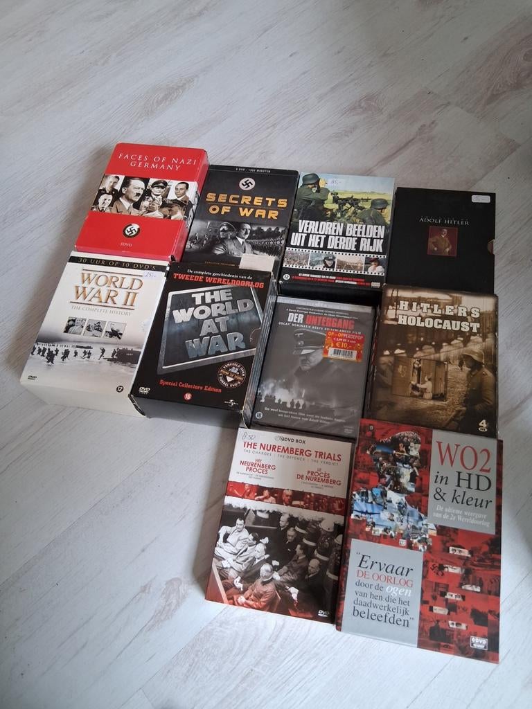 Verzameling oorlog dvd boxen, Vanaf 16 jaar, Ophalen of Verzenden, Zo goed als nieuw, Oorlog of Misdaad