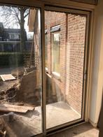 Aluminium schuifpui met dubbel glas, Ophalen, Gebruikt, Aluminium, 150 tot 225 cm