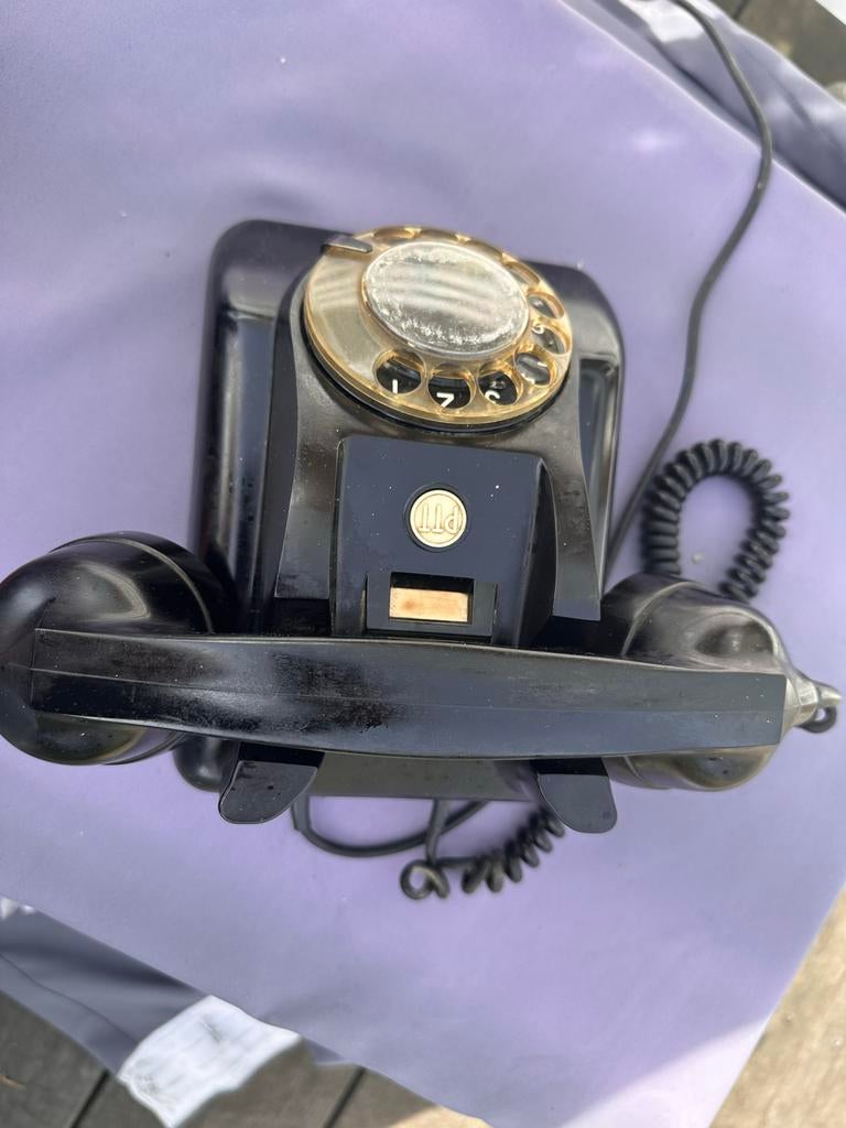 Oude bakelieten PTT telefoon - decoratie/upcycle project, Ophalen of Verzenden